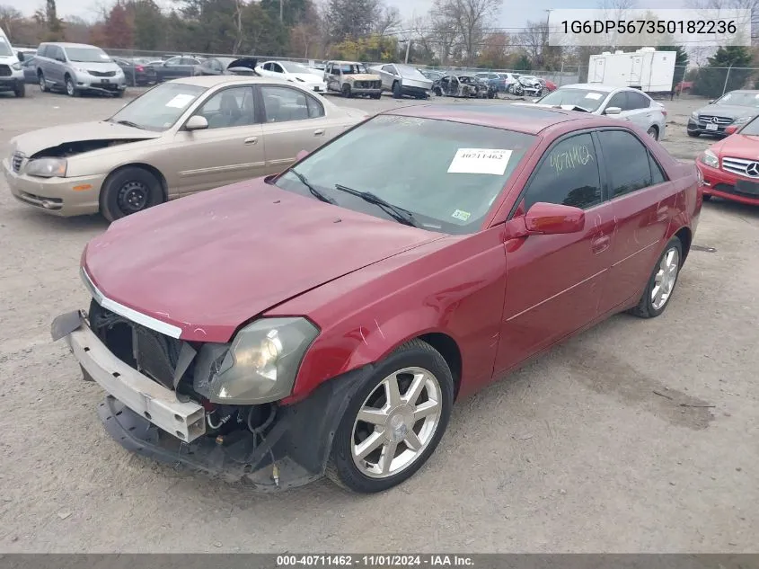 2005 Cadillac Cts Standard VIN: 1G6DP567350182236 Lot: 40711462