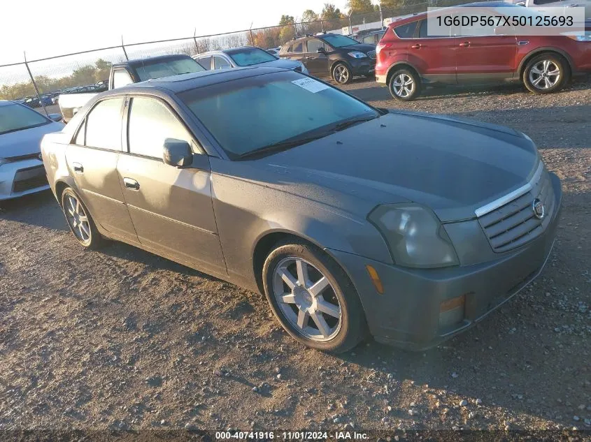 2005 Cadillac Cts Standard VIN: 1G6DP567X50125693 Lot: 40741916