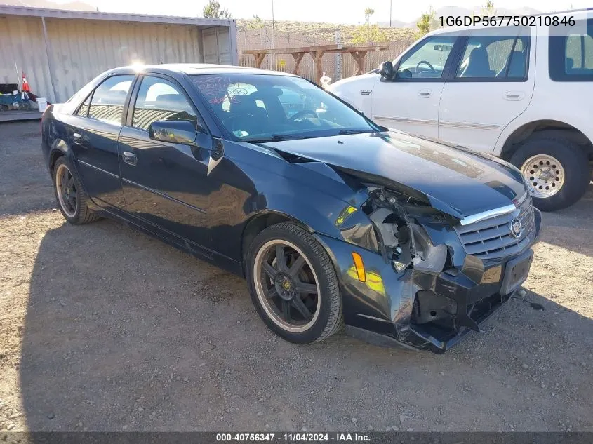 2005 Cadillac Cts Hi Feature V6 VIN: 1G6DP567750210846 Lot: 40756347