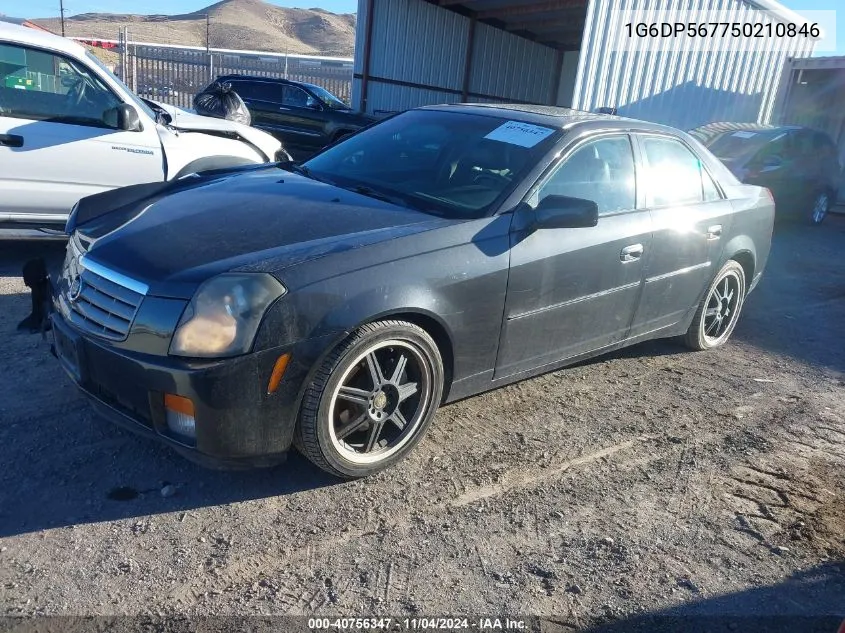 2005 Cadillac Cts Hi Feature V6 VIN: 1G6DP567750210846 Lot: 40756347