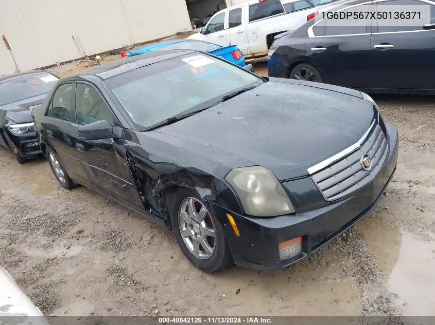 2005 Cadillac Cts Standard VIN: 1G6DP567X50136371 Lot: 40842126