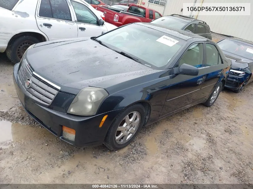 2005 Cadillac Cts Standard VIN: 1G6DP567X50136371 Lot: 40842126