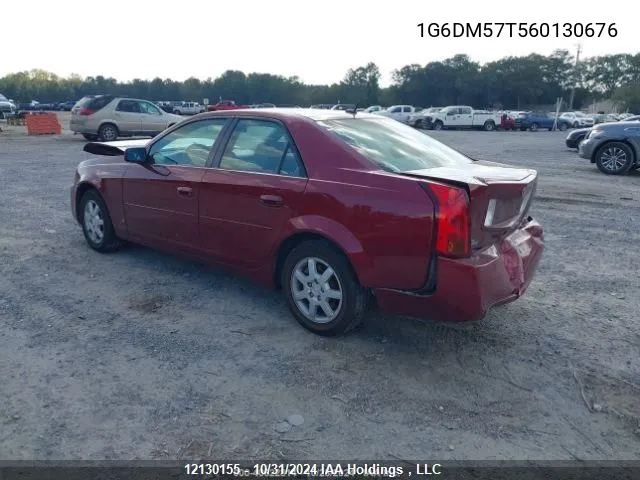 2006 Cadillac Cts VIN: 1G6DM57T560130676 Lot: 12130155