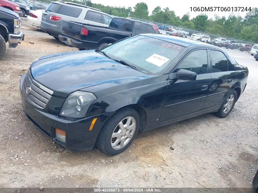 2006 Cadillac Cts Standard VIN: 1G6DM57T060137244 Lot: 40258873