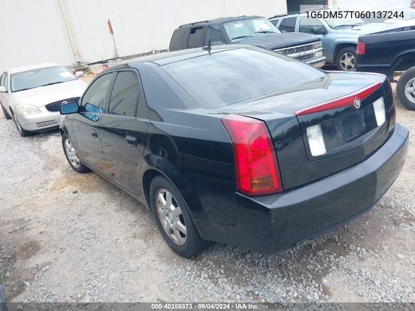 2006 Cadillac Cts Standard VIN: 1G6DM57T060137244 Lot: 40258873