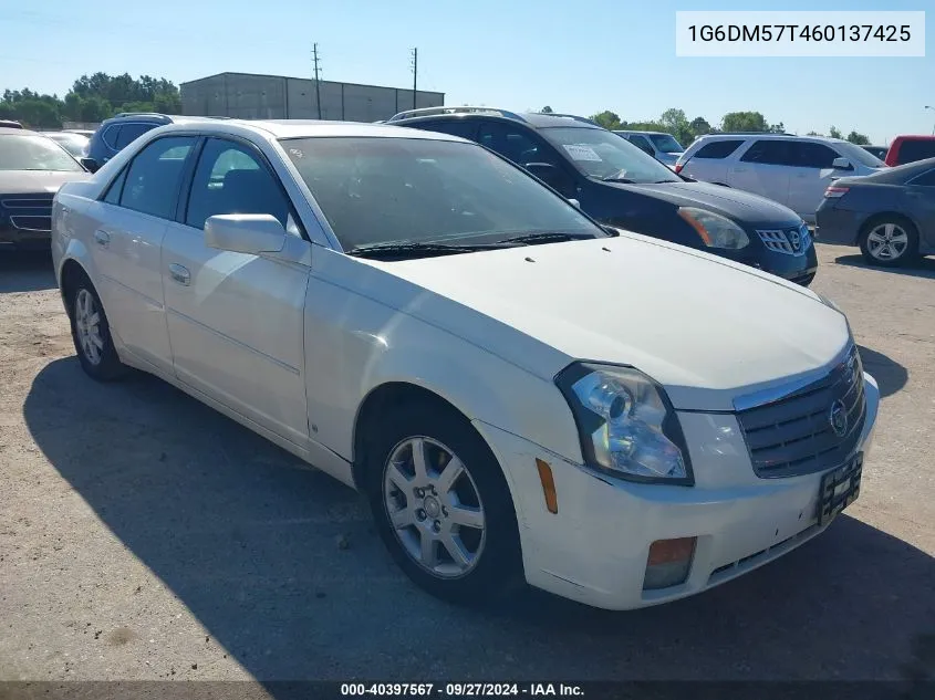 2006 Cadillac Cts Standard VIN: 1G6DM57T460137425 Lot: 40397567