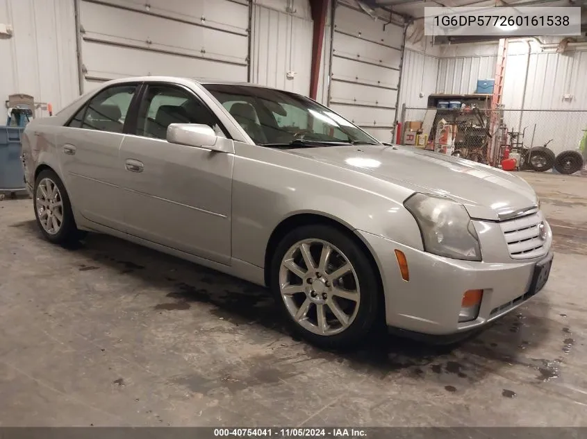 2006 Cadillac Cts Standard VIN: 1G6DP577260161538 Lot: 40754041