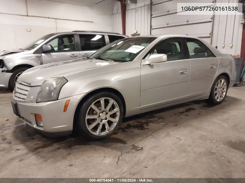 2006 Cadillac Cts Standard VIN: 1G6DP577260161538 Lot: 40754041