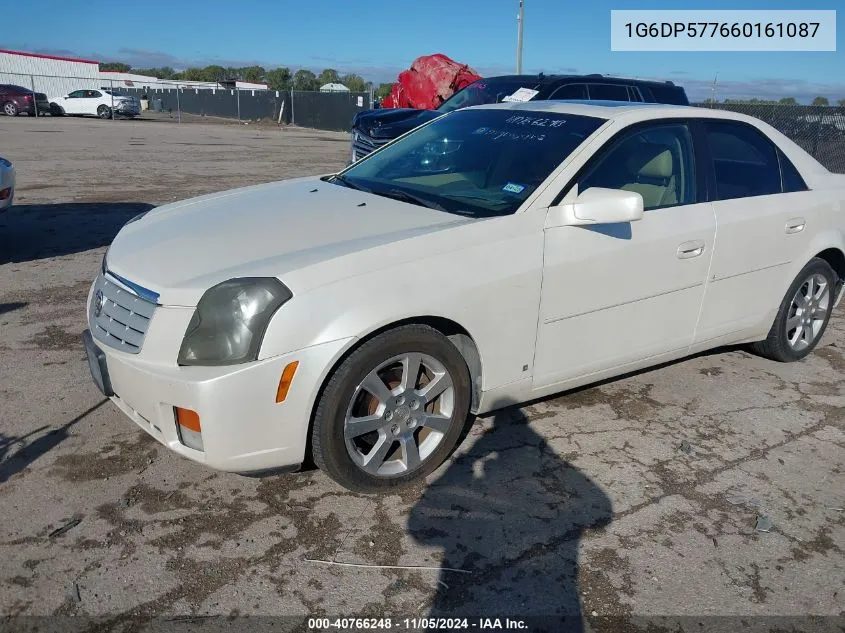 2006 Cadillac Cts Standard VIN: 1G6DP577660161087 Lot: 40766248