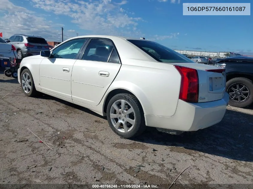 2006 Cadillac Cts Standard VIN: 1G6DP577660161087 Lot: 40766248