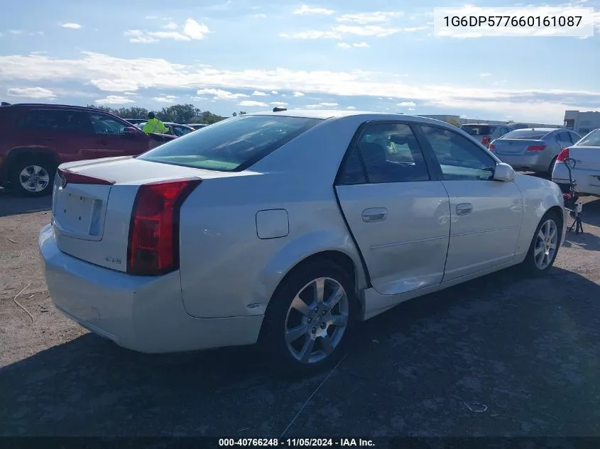 2006 Cadillac Cts Standard VIN: 1G6DP577660161087 Lot: 40766248