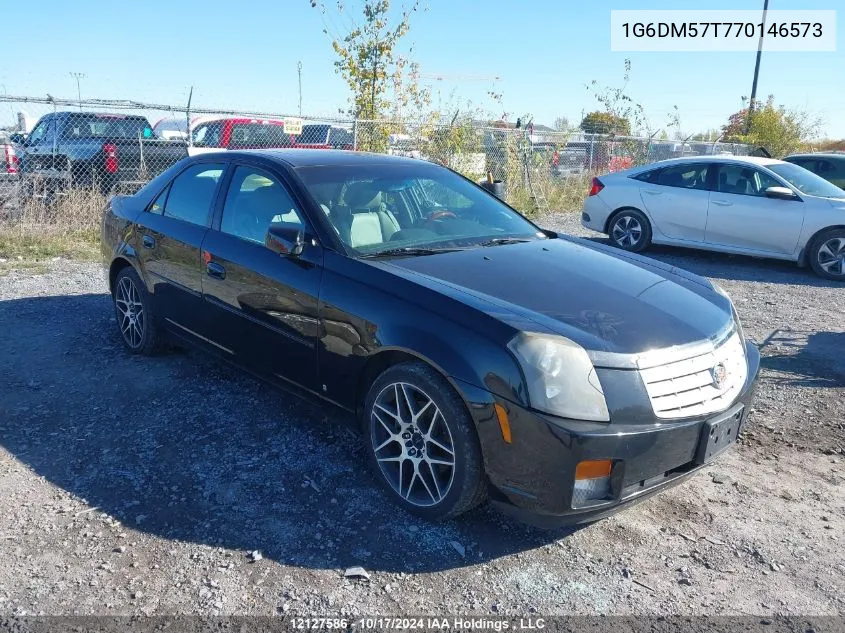 2007 Cadillac Cts VIN: 1G6DM57T770146573 Lot: 12127586