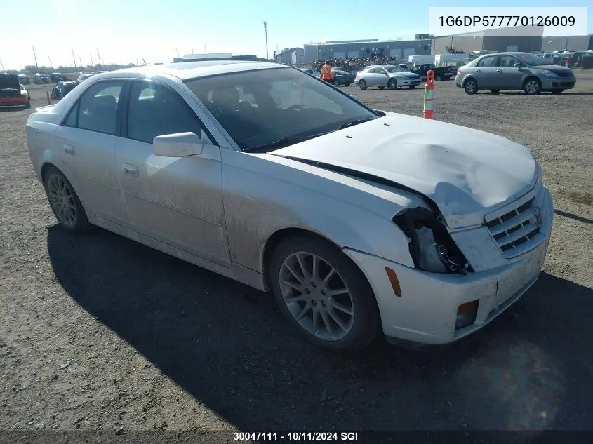 2007 Cadillac Cts Hi Feature V6 VIN: 1G6DP577770126009 Lot: 30047111