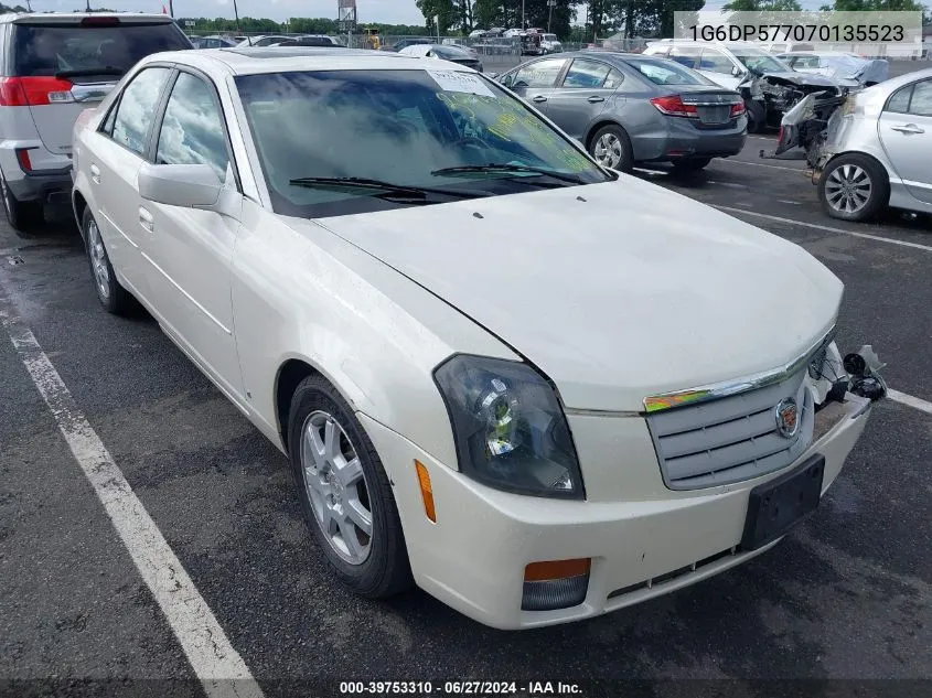 2007 Cadillac Cts Standard VIN: 1G6DP577070135523 Lot: 39753310