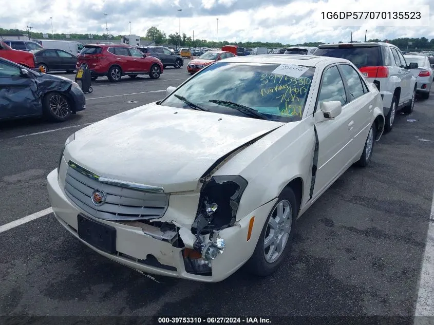 2007 Cadillac Cts Standard VIN: 1G6DP577070135523 Lot: 39753310