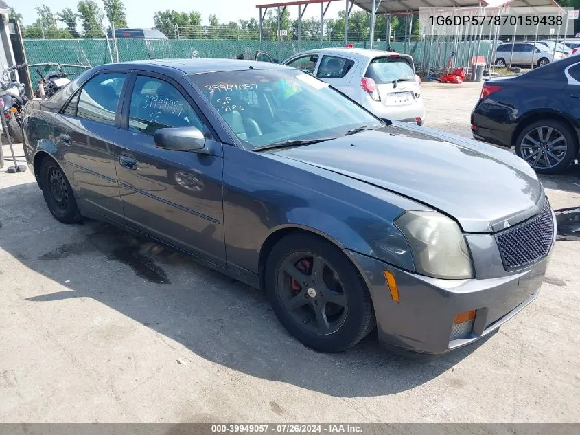 2007 Cadillac Cts Standard VIN: 1G6DP577870159438 Lot: 39949057