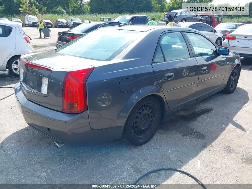 1G6DP577870159438 2007 Cadillac Cts Standard