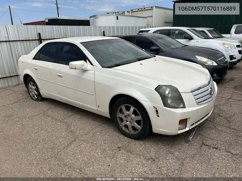 2007 Cadillac Cts Standard VIN: 1G6DM57T570116889 Lot: 40100061