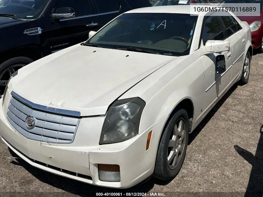 2007 Cadillac Cts Standard VIN: 1G6DM57T570116889 Lot: 40100061