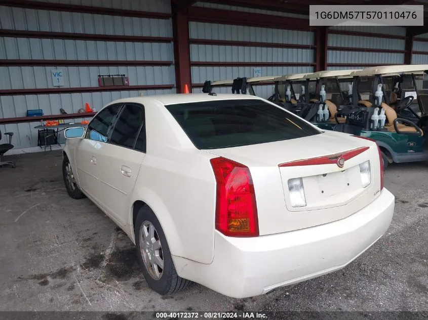 2007 Cadillac Cts Standard VIN: 1G6DM57T570110476 Lot: 40172372