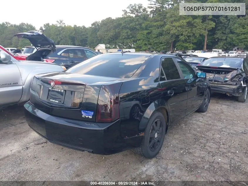 2007 Cadillac Cts Standard VIN: 1G6DP577070161281 Lot: 40206304