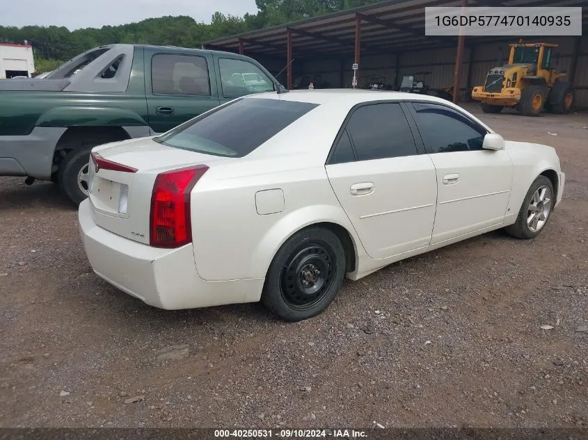 1G6DP577470140935 2007 Cadillac Cts Standard