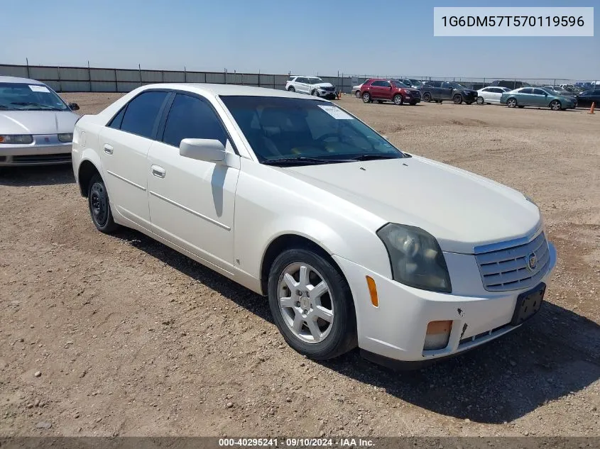 2007 Cadillac Cts Standard VIN: 1G6DM57T570119596 Lot: 40295241