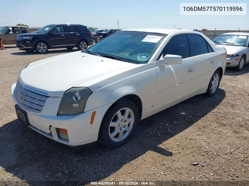 2007 Cadillac Cts Standard VIN: 1G6DM57T570119596 Lot: 40295241