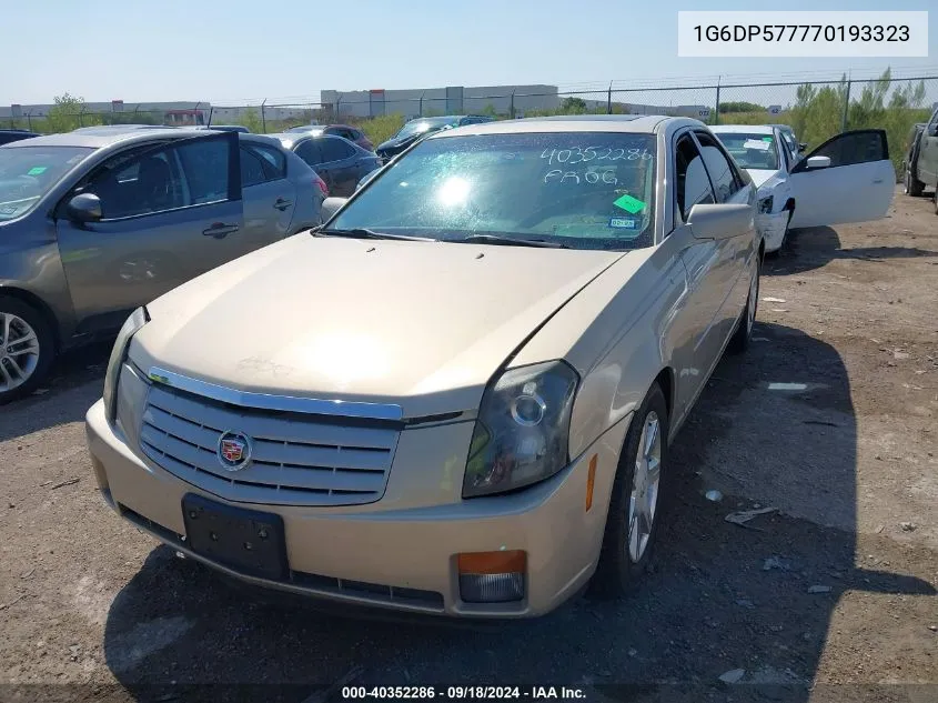 1G6DP577770193323 2007 Cadillac Cts Standard