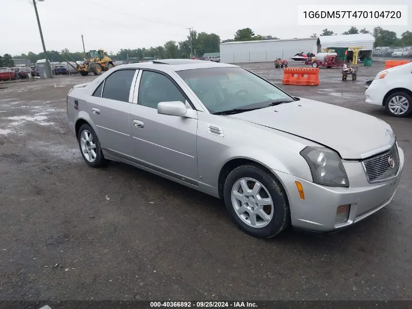 2007 Cadillac Cts Standard VIN: 1G6DM57T470104720 Lot: 40366892