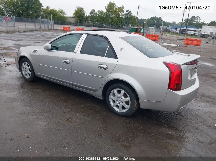 1G6DM57T470104720 2007 Cadillac Cts Standard