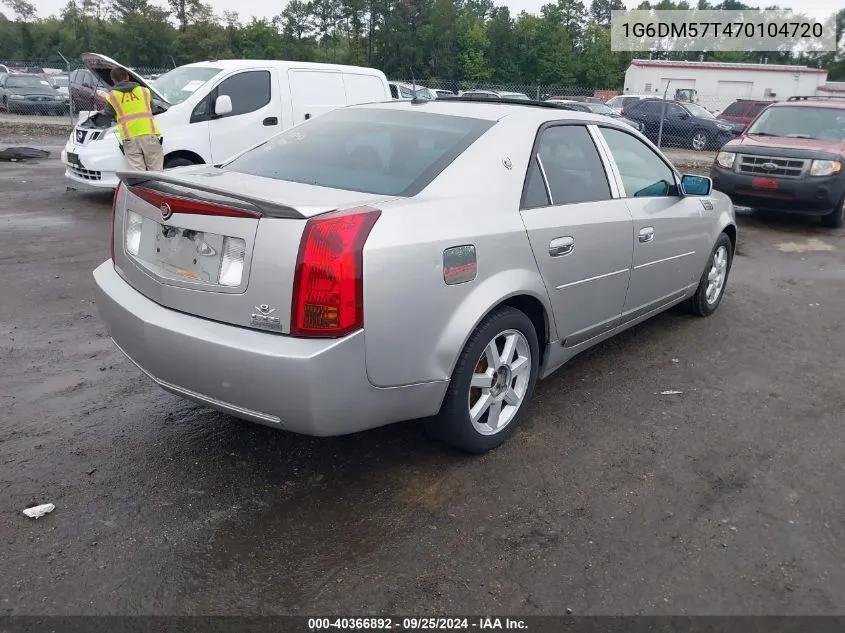 2007 Cadillac Cts Standard VIN: 1G6DM57T470104720 Lot: 40366892