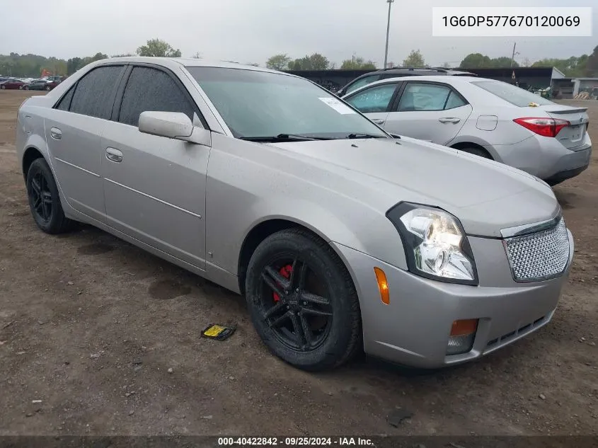 2007 Cadillac Cts Standard VIN: 1G6DP577670120069 Lot: 40422842