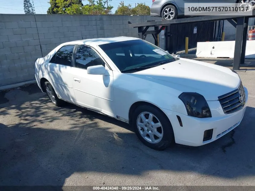 2007 Cadillac Cts Standard VIN: 1G6DM57T570110137 Lot: 40424340