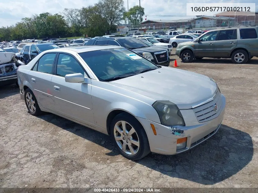 1G6DP577170102112 2007 Cadillac Cts Standard