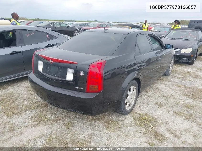 2007 Cadillac Cts Standard VIN: 1G6DP577970166057 Lot: 40521384