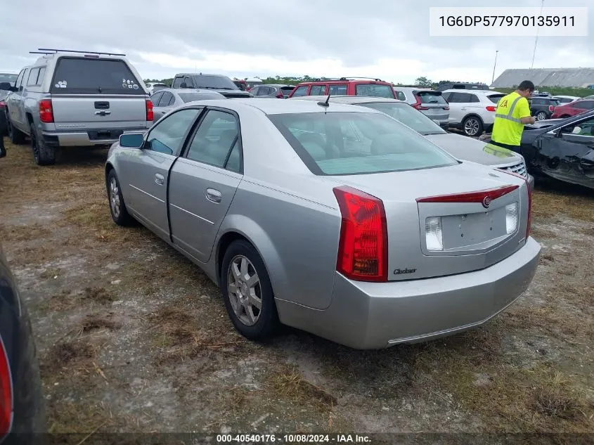 2007 Cadillac Cts Standard VIN: 1G6DP577970135911 Lot: 40540176