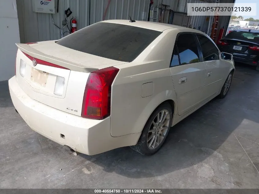 2007 Cadillac Cts Standard VIN: 1G6DP577370121339 Lot: 40554750