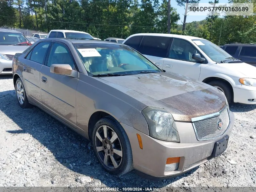 2007 Cadillac Cts Standard VIN: 1G6DP577970163689 Lot: 40554932