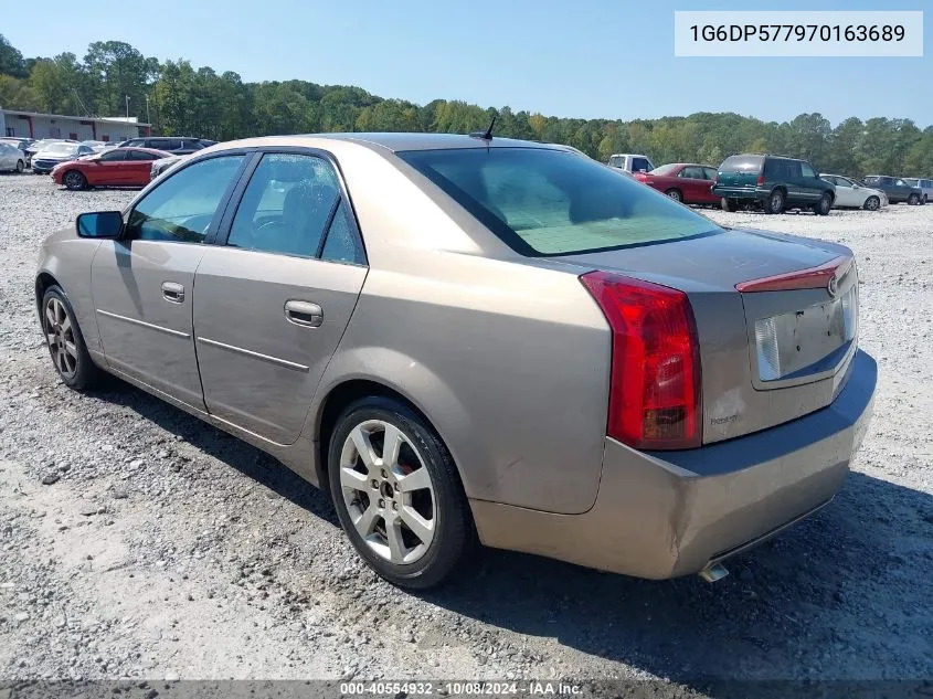 2007 Cadillac Cts Standard VIN: 1G6DP577970163689 Lot: 40554932