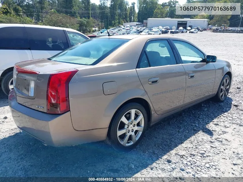 2007 Cadillac Cts Standard VIN: 1G6DP577970163689 Lot: 40554932