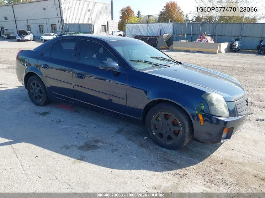 2007 Cadillac Cts Standard VIN: 1G6DP577470123066 Lot: 40573663