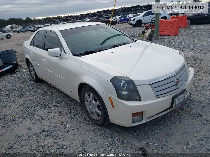 2007 Cadillac Cts Standard VIN: 1G6DM57T970143013 Lot: 40578476