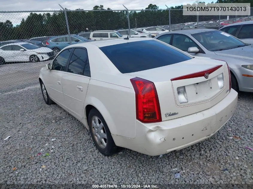 2007 Cadillac Cts Standard VIN: 1G6DM57T970143013 Lot: 40578476