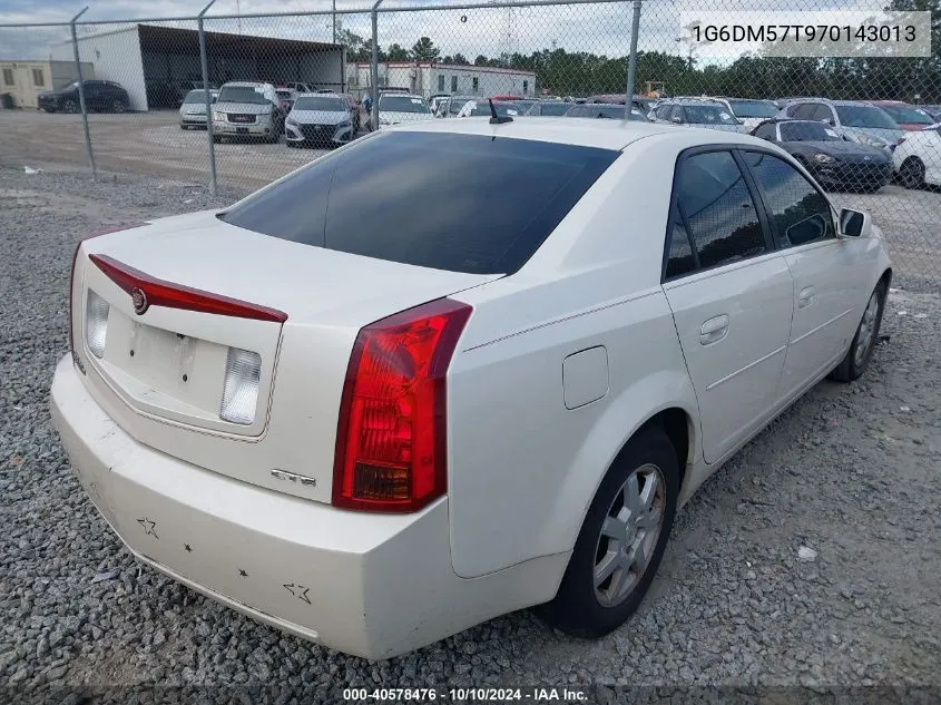 2007 Cadillac Cts Standard VIN: 1G6DM57T970143013 Lot: 40578476