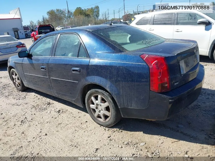 2007 Cadillac Cts Standard VIN: 1G6DM57T970170888 Lot: 40634809