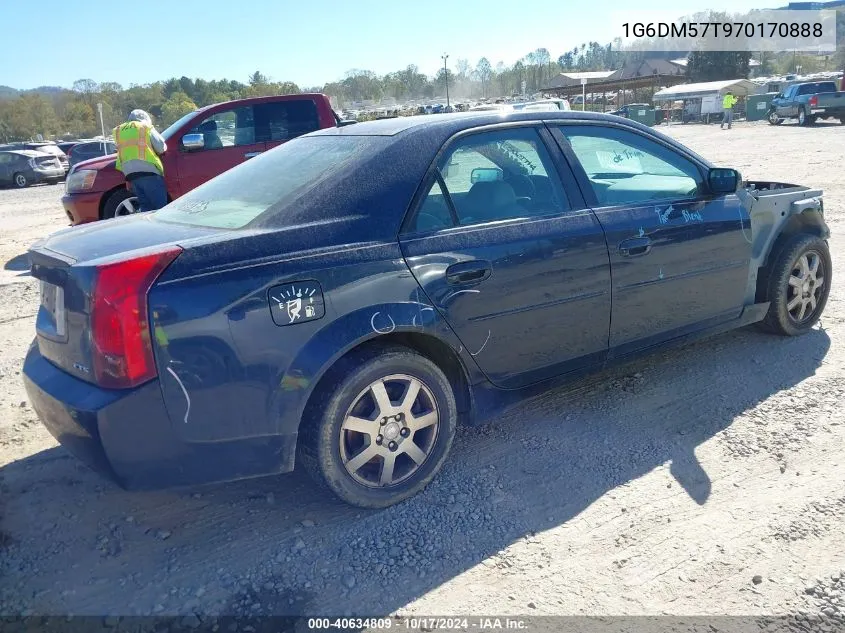 2007 Cadillac Cts Standard VIN: 1G6DM57T970170888 Lot: 40634809