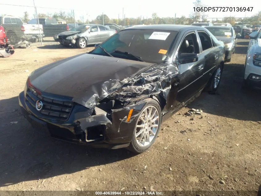 1G6DP577270136947 2007 Cadillac Cts Standard