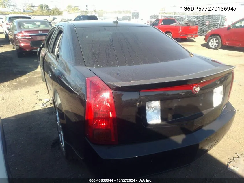 1G6DP577270136947 2007 Cadillac Cts Standard