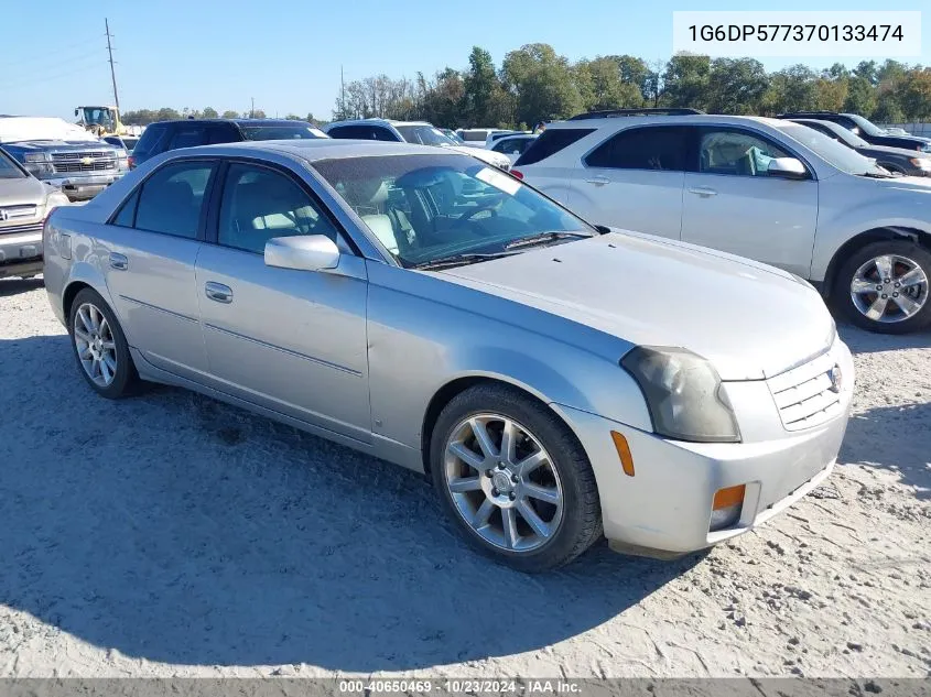 2007 Cadillac Cts Standard VIN: 1G6DP577370133474 Lot: 40650469